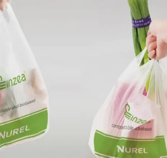 Biopolímeros compostables marca Inzea® Grupo Almatia Colombia